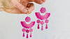 Carved Gourd Earrings. Sterling Silver. Oaxaca, Mexico.