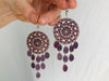 Carved Gourd Earrings. Sterling Silver. Oaxaca, Mexico. Frida Kahlo - Aadya Bazaar