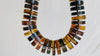 Huge Amber Heishi Beaded Necklace. Pucca. Mexican Amber. Dramatic and Gorgeous! - Aadya Bazaar