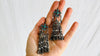 Antique Uzbek Bukhari Silver Earrings.