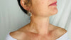 Karen Hill Tribe Flower Earrings. Fine Silver