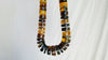 Huge Amber Heishi Beaded Necklace. Pucca. Mexican Amber. Dramatic and Gorgeous!