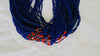 Antique Naga 73 Strand Blue Multi-strand Necklace Collectible. Blue. Naga