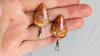 Picasso Jasper Earrings. Monte Alban Bells Sterling Silver. 0179 - Aadya Bazaar