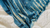 Vintage Indigo Tie Dye Shawl, Wrap, Scarf. Dogon. 0375.