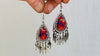 Hmong Silk Embroidered Earrings.