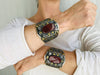 Pair Kuchi Agate Cuff Bracelets. - Aadya Bazaar