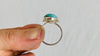 Turquoise and Silver Ring. Size 8.75 - Aadya Bazaar