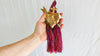 Heart Milagro & Vintage Zinacantan Tassel. Decor