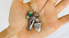 Milagro Pendants Necklace. Mexico. Sterling Silver and Jade.
