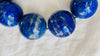 Lapis Beaded Necklace. Huge Spheres - Aadya Bazaar