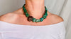 Turquoise and Ammonite Necklace. Sterling Silver. 1223