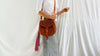 Leather Bag. Adjustable Strap. Zinacantan Tassels - Aadya Bazaar