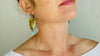 Paua, Amber & Silver Earrings. 0461 - Aadya Bazaar