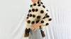 Earth Tones Wool Shawl. Pom Poms & Tassels. Mayan. Chamula. Mexico