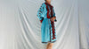 Vintage Traditional Balochi Hand-Embroidered Satin Dress. XS-M