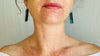 Chrysocolla and Sterling Silver Earrings. Atelier Aadya.