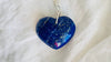 Heart Pendant. Lapis and Silver Chain Necklace. 0723 - Aadya Bazaar