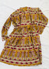 Indian Gauze Dress. Shirt Dress. Block S-L