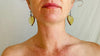 Amber Heart & Hand Sterling Silver Earrings. Atelier Aadya. 0444