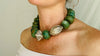 Guatemalita Jade Necklace. Sterling Silver.