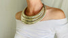 Hmong Multi-Torc Tribal Choker Necklace.