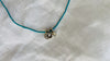 Turquoise Choker Necklace. Tiny Turquoise Heishi and Sterling Silver